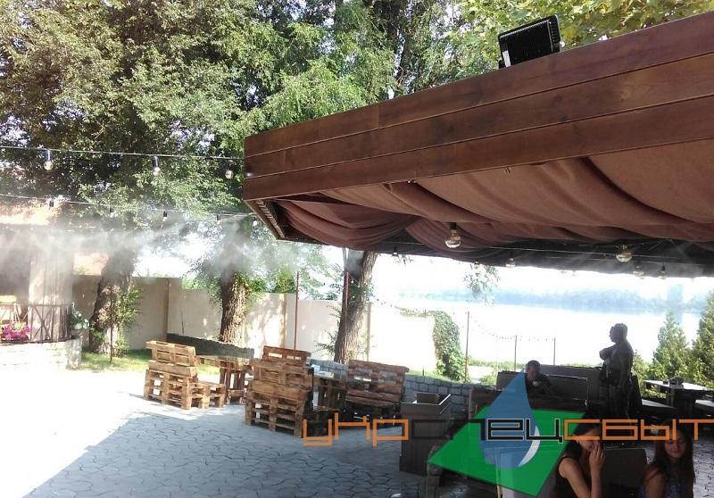2018 Кафе-бар «Home Park», Дніпро. Система охолодження туманом