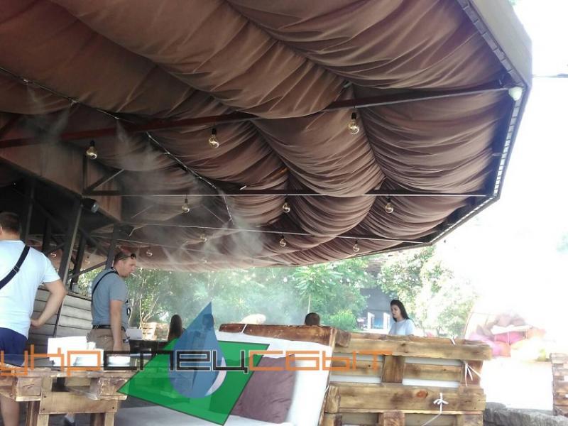 2018 Кафе-бар «Home Park», Дніпро. Система охолодження туманом