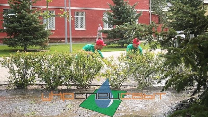 2018 Система автоматичного поливу на Центральній площі м. Новомосковськ