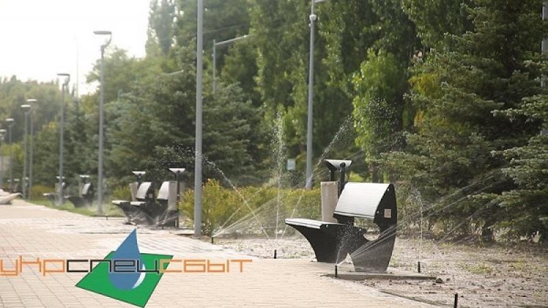 2018 Система автоматичного поливу на Центральній площі м. Новомосковськ